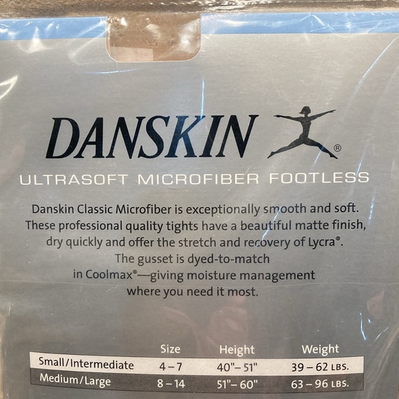 Danskin Girls Footless Tights - Picture 8 of 8